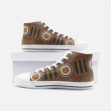 Load image into Gallery viewer, Unisex High Top Indigenous Designed Shoes