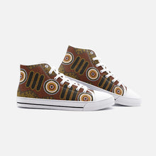 Load image into Gallery viewer, Unisex High Top Indigenous Designed Shoes