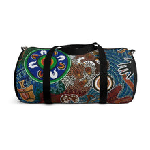 Load image into Gallery viewer, Duffle Bag Contemporary Aboriginal Art Designed Print
