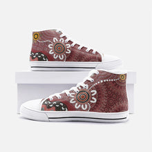 Load image into Gallery viewer, Unisex High Top Indigenous Designed Shoes