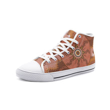 Load image into Gallery viewer, Indigenous design Unisex High Top Canvas Shoes