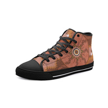 Load image into Gallery viewer, Indigenous design Unisex High Top Canvas Shoes
