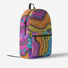 Load image into Gallery viewer, Indigenous designed Retro Colourful Backpack
