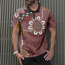 Load image into Gallery viewer, Indigenous Design Print Polo Shirts