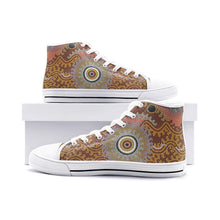 Load image into Gallery viewer, Indigenous design Unisex High Top Canvas Shoes