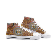Load image into Gallery viewer, Indigenous design Unisex High Top Canvas Shoes