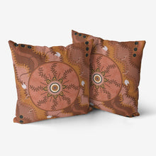 Load image into Gallery viewer, Indigenous Designed Premium Hypoallergenic Throw Pillow