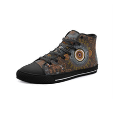 Load image into Gallery viewer, Indigenous Designed Unisex High Top Canvas Shoes