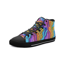 Load image into Gallery viewer, Bright & Colourful Unisex High Top Canvas Shoes - Contemporary design