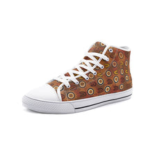 Load image into Gallery viewer, Indigenous design Unisex High Top Canvas Shoes