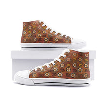 Load image into Gallery viewer, Indigenous design Unisex High Top Canvas Shoes