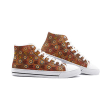 Load image into Gallery viewer, Indigenous design Unisex High Top Canvas Shoes