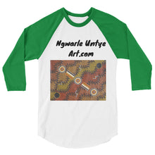 Load image into Gallery viewer, Ngwarle Untye Art Designed 3/4 sleeve raglan shirt