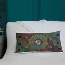 Load image into Gallery viewer, Custom Traditional Aboriginal Art Design Premium Pillow