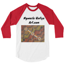 Load image into Gallery viewer, Ngwarle Untye Art Designed 3/4 sleeve raglan shirt