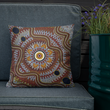 Load image into Gallery viewer, Custom Traditional Aboriginal Art Design Premium Pillow Cushions