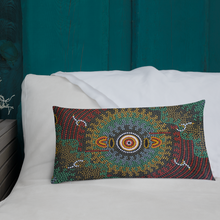 Load image into Gallery viewer, Custom Traditional Aboriginal Art Design Premium Pillow