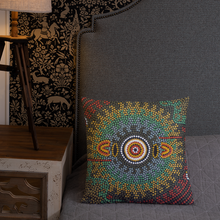 Load image into Gallery viewer, Custom Traditional Aboriginal Art Design Premium Pillow