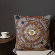 Load image into Gallery viewer, Custom Traditional Aboriginal Art Design Premium Pillow Cushions