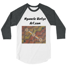 Load image into Gallery viewer, Ngwarle Untye Art Designed 3/4 sleeve raglan shirt
