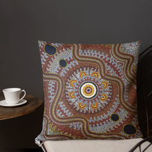 Load image into Gallery viewer, Custom Traditional Aboriginal Art Design Premium Pillow Cushions