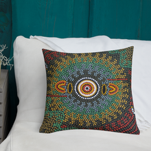 Load image into Gallery viewer, Custom Traditional Aboriginal Art Design Premium Pillow