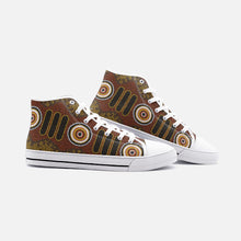 Load image into Gallery viewer, Unisex High Top Indigenous Designed Shoes
