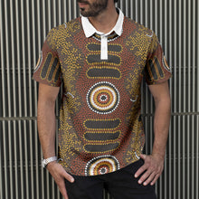 Load image into Gallery viewer, Indigenous design All-Over Print Polo Shirts
