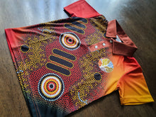 Load image into Gallery viewer, Indigenous Designed Unisex Polo - Flow Of Honey - Ngwarle Untye  (ADULTS)
