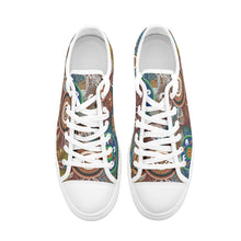 Load image into Gallery viewer, Contemporary Aboriginal Art Designed print Low- top fashion canvas shoes
