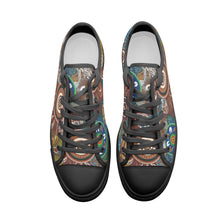 Load image into Gallery viewer, Contemporary Aboriginal Art Designed print Low- top fashion canvas shoes
