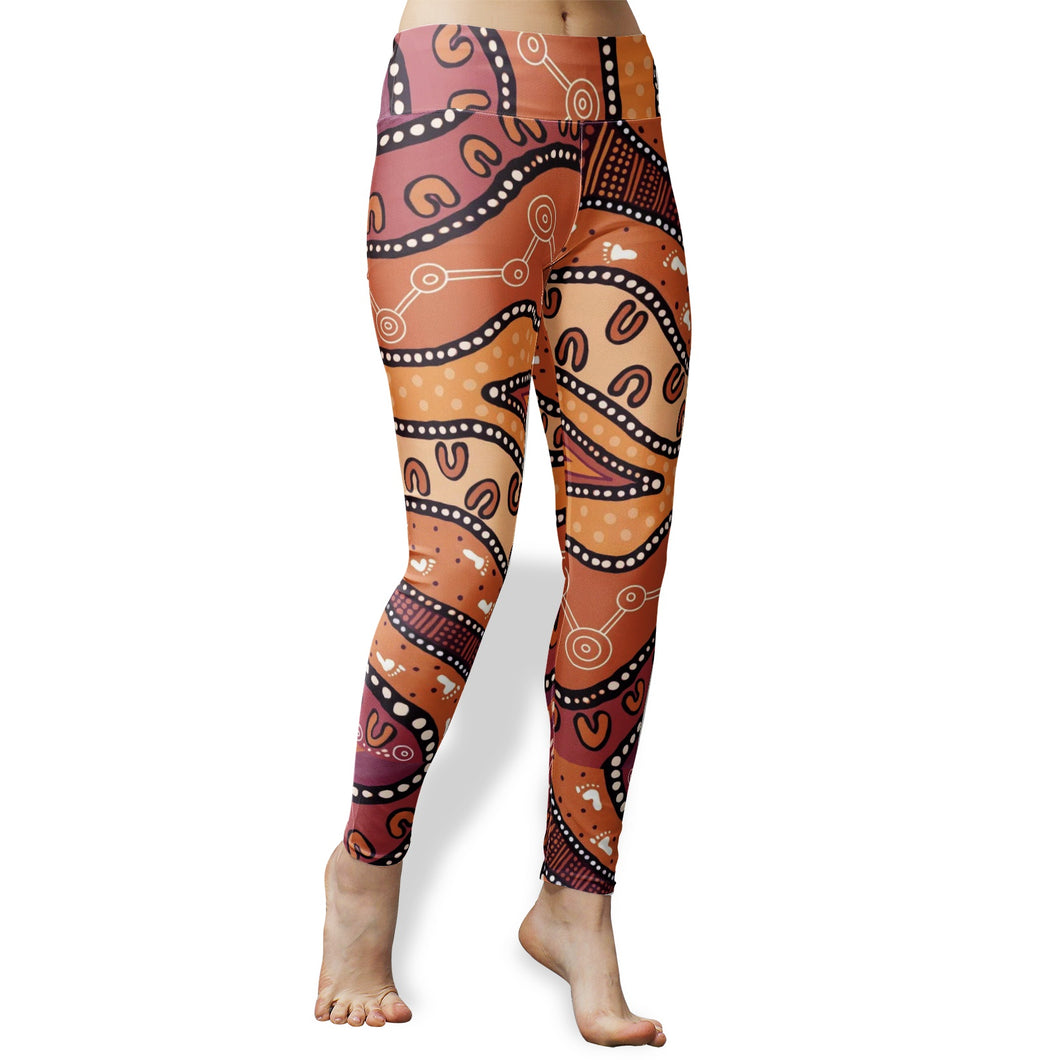 Indigenous design Women's High Waist Yoga Leggings