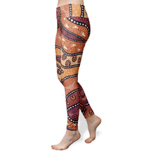 Load image into Gallery viewer, Indigenous design Women&#39;s High Waist Yoga Leggings
