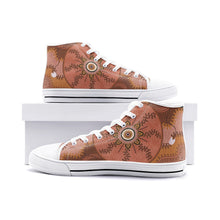 Load image into Gallery viewer, Indigenous design Unisex High Top Canvas Shoes
