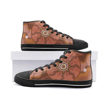 Load image into Gallery viewer, Indigenous design Unisex High Top Canvas Shoes
