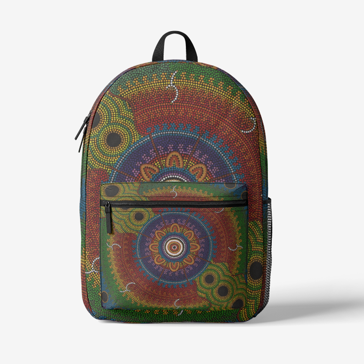 Retro Colorful Indigenous design Backpack