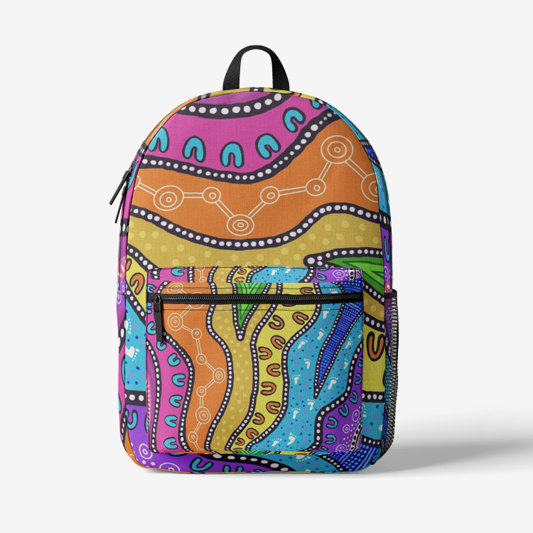 Indigenous designed Retro Colourful Backpack