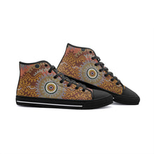 Load image into Gallery viewer, Indigenous design Unisex High Top Canvas Shoes
