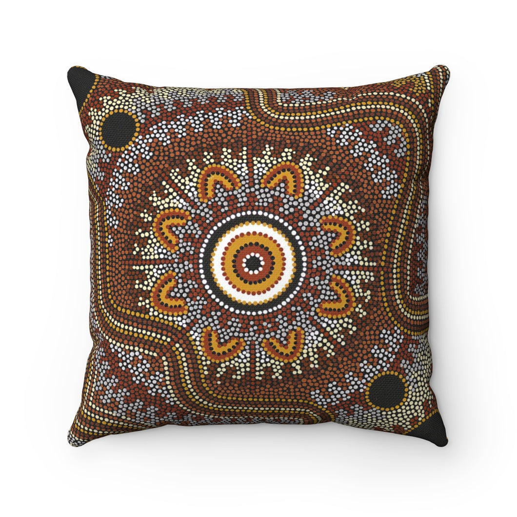 Aboriginal Art Designed  Square Pillow