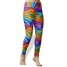 Load image into Gallery viewer, Indigenous design Women&#39;s High Waist Yoga Leggings
