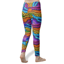 Load image into Gallery viewer, Indigenous design Women&#39;s High Waist Yoga Leggings
