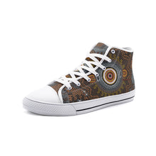 Load image into Gallery viewer, Indigenous Designed Unisex High Top Canvas Shoes
