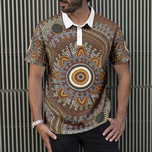Load image into Gallery viewer, Indigenous Design Polo Shirts
