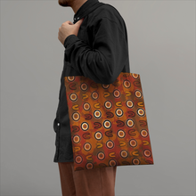 Load image into Gallery viewer, Indigenous design Canvas Tote Bags
