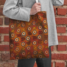 Load image into Gallery viewer, Indigenous design Canvas Tote Bags
