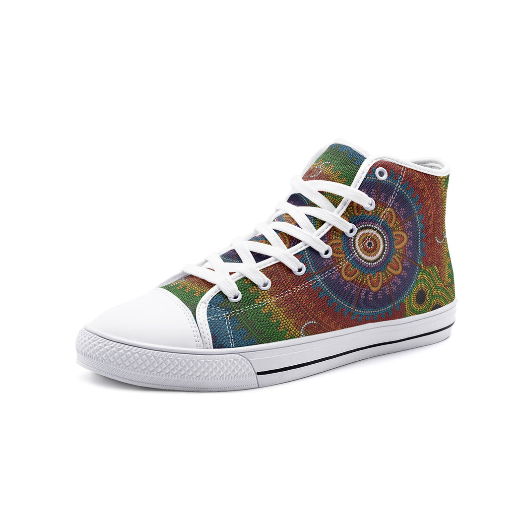 Indigenous Designed High Top Canvas Shoes