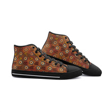 Load image into Gallery viewer, Indigenous design Unisex High Top Canvas Shoes
