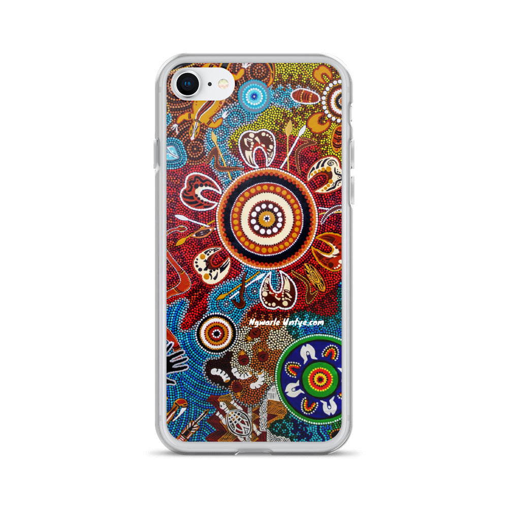 Contemporary Aboriginal Art Design iPhone Cases