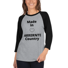 Load image into Gallery viewer, Creative 3/4 sleeve raglan shirt
