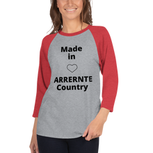 Load image into Gallery viewer, Creative 3/4 sleeve raglan shirt

